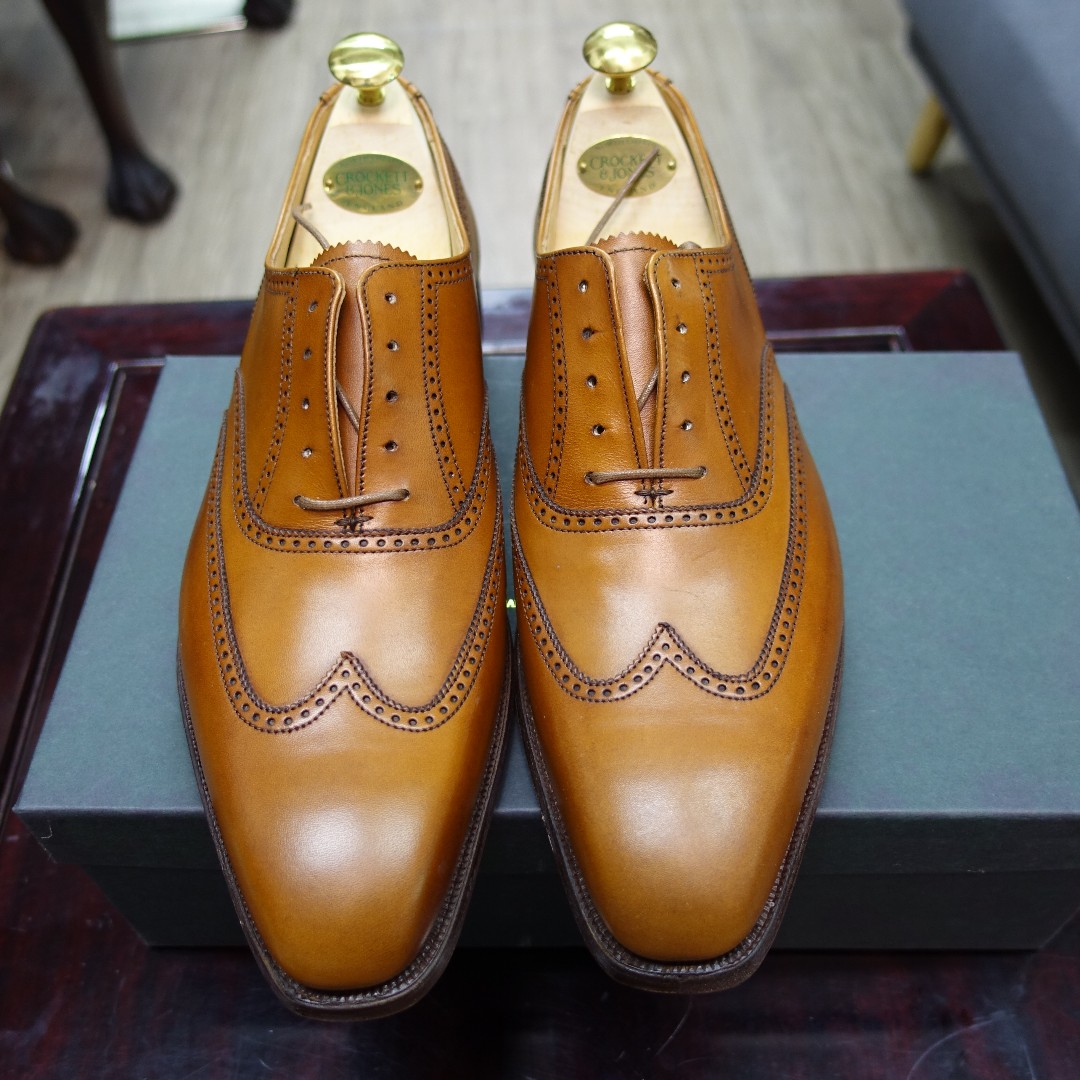 Crockett Jones Drummond in Tan Calf Luxury Sneakers Footwear on Carousell