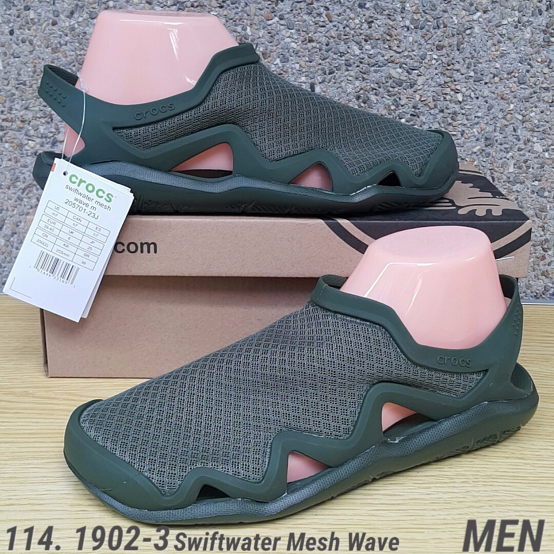 men's crocs swiftwater mesh wave outdoor sandals