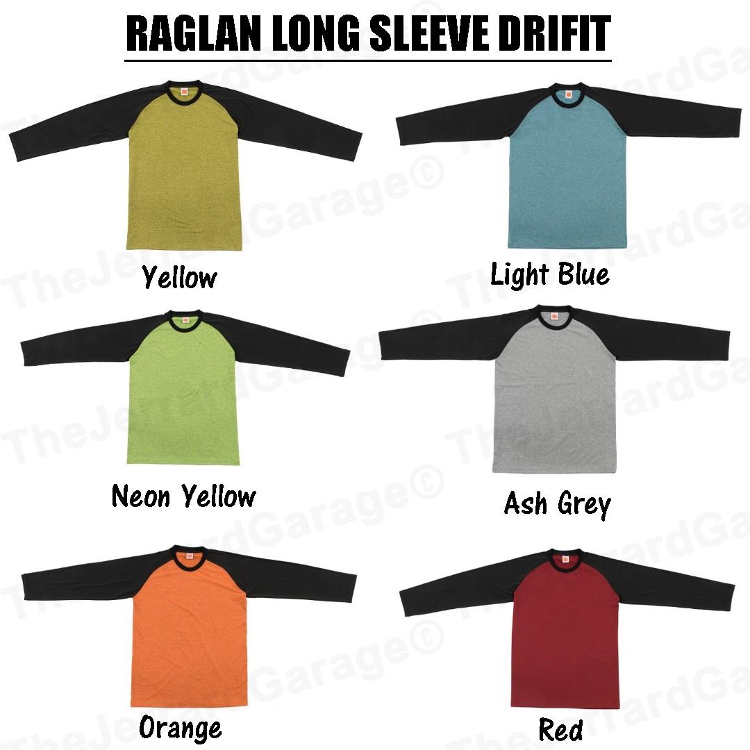 dri fit raglan shirts