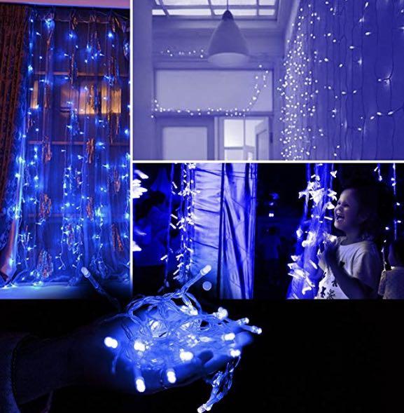 E2479 Zanflare 3mx3m 300leds Led Curtain Light 8 Modes