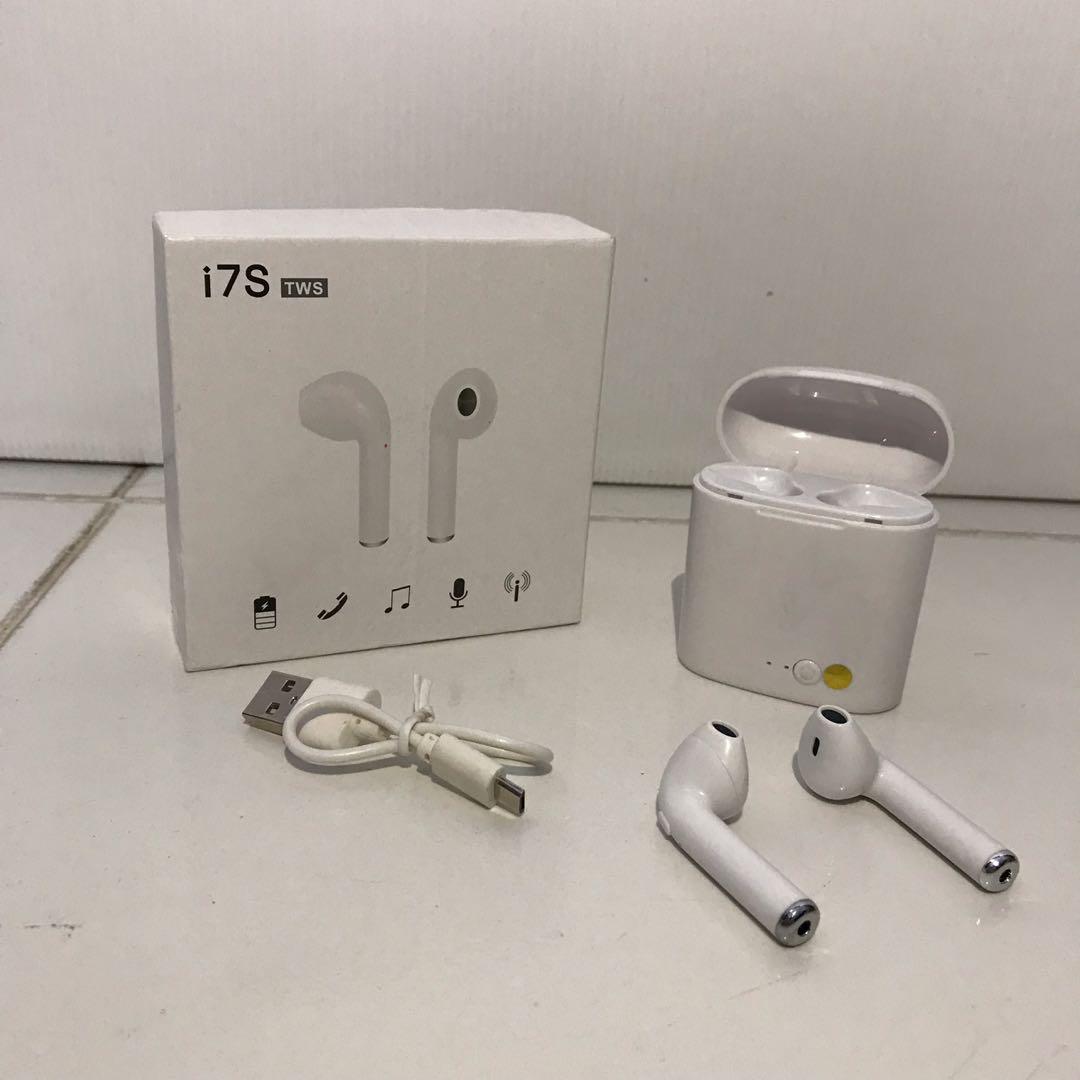 Headset bluetooth i7s tws sales