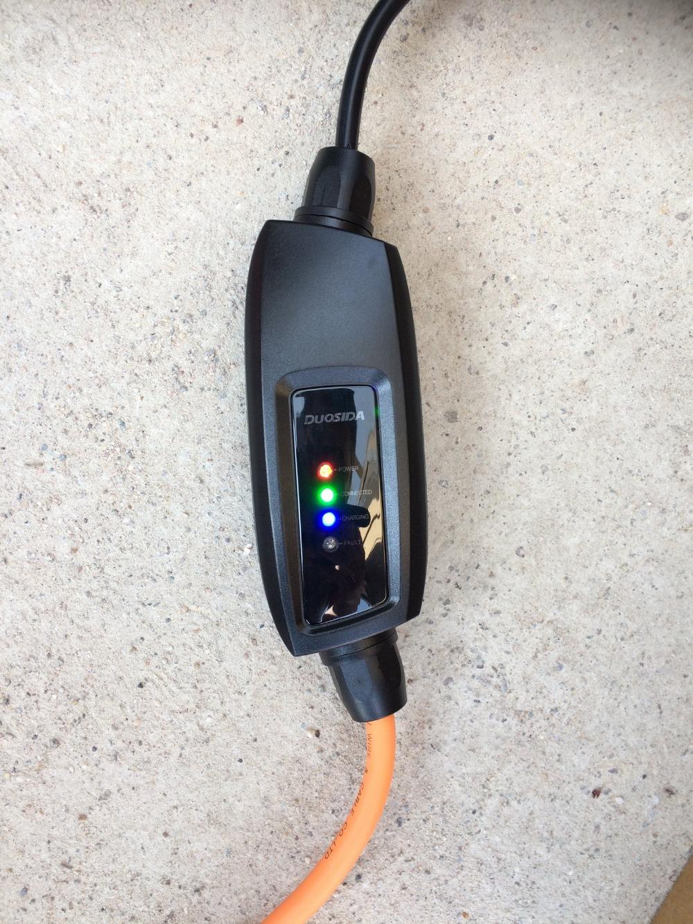 EV Electric Car Portable Charger with UK/Singapore Plug, Car