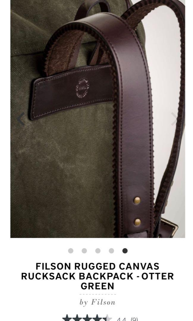 Canvas Rucksack Rugged Filson Rugged Canvas Rucksack in Otter Green, Computers & Tech, Parts ...