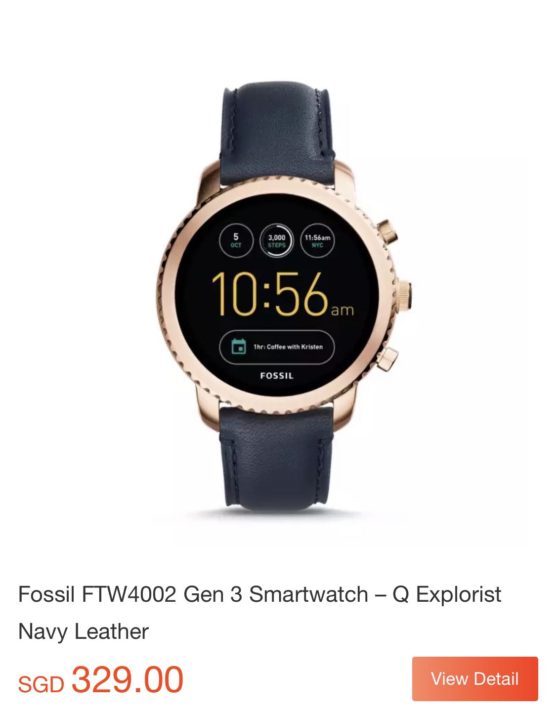 Fossil q explorist frozen clearance