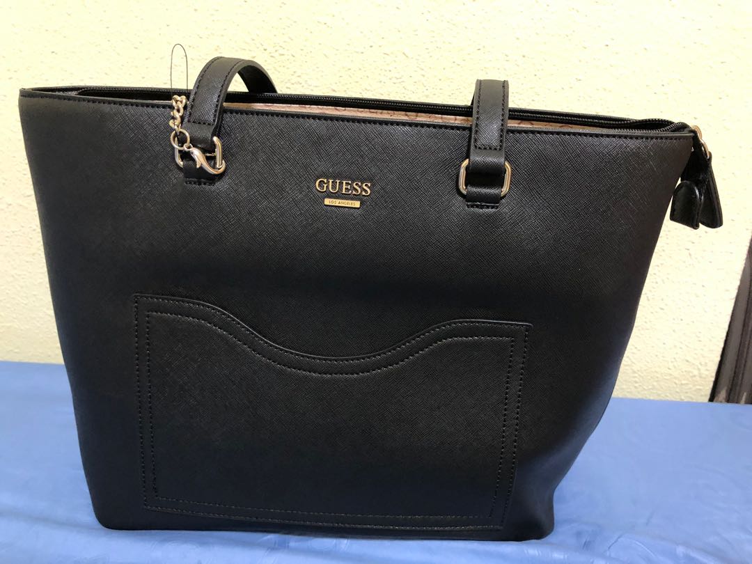 guess shopper bag black