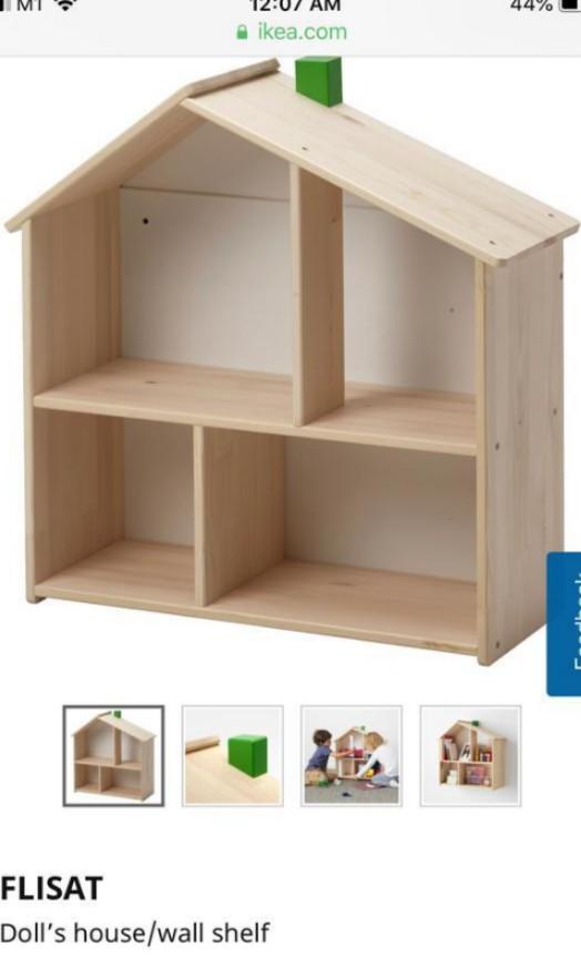 Flisat Ikea Wall Shelf Doll House Furniture Shelves Drawers