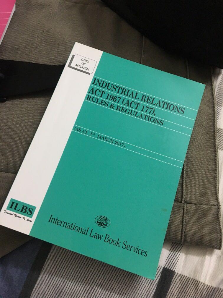 Industrial Relations Act 1967 Books Stationery Magazines Others On Carousell