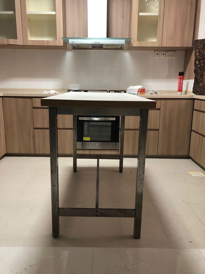 Kitchen Island Table Stainless Steel Legs Furniture Tables