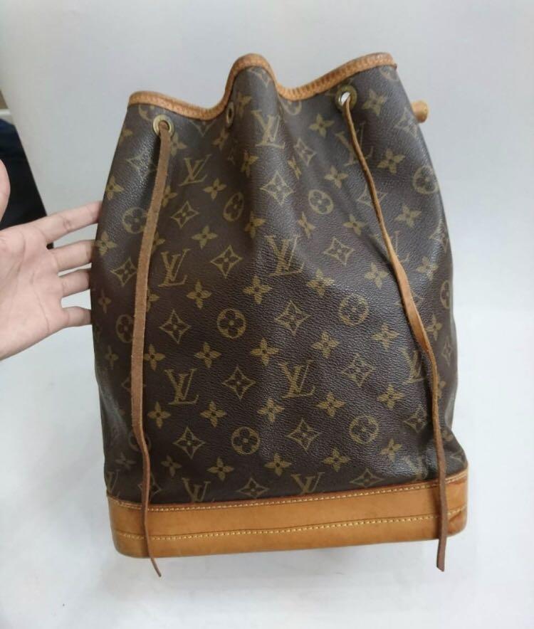LV Noe Monogram Vintage size 26x34cm, Barang Mewah, Tas \u0026 Dompet di  Carousell