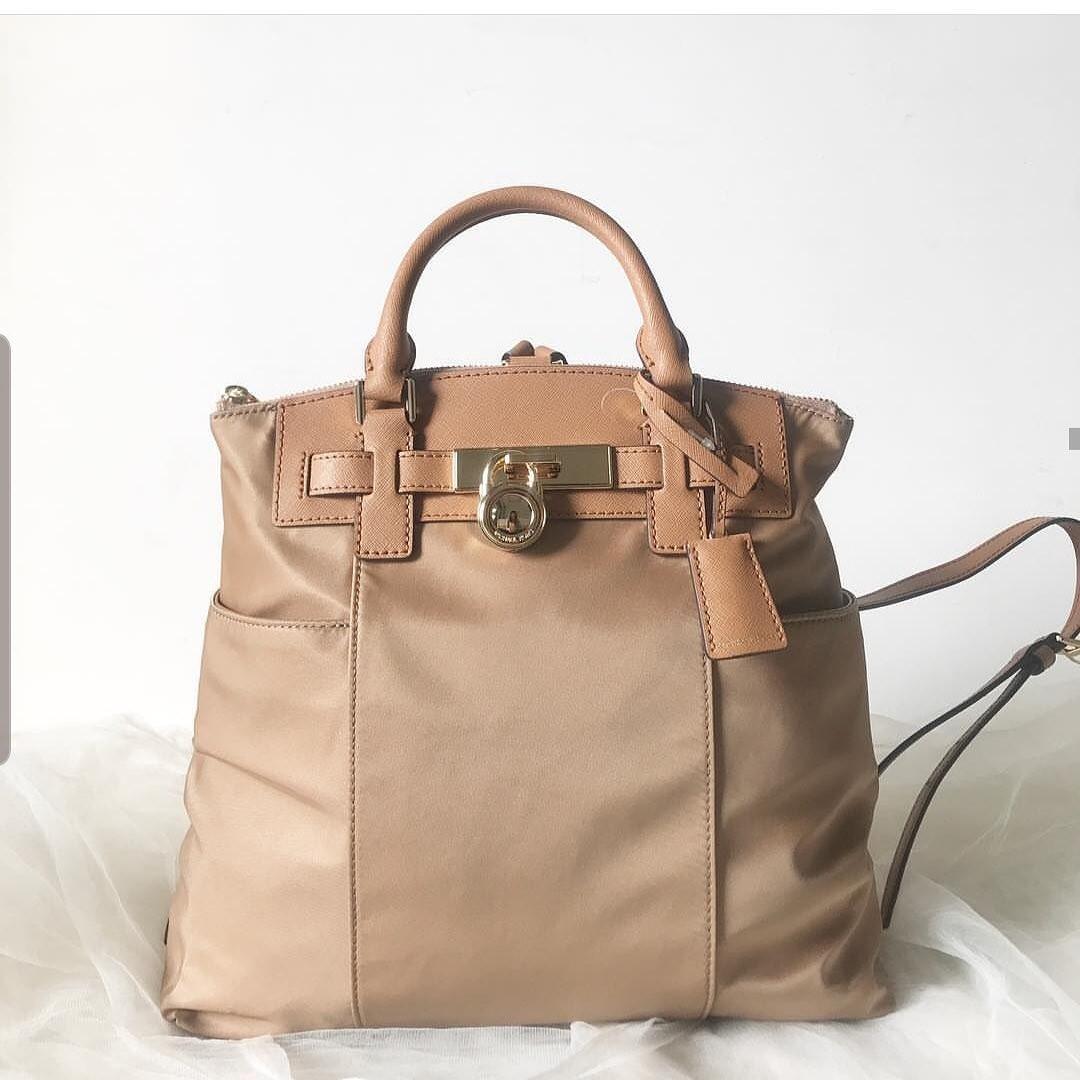 michael kors hamilton nylon backpack