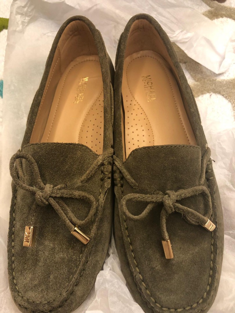 michael kors suede loafers