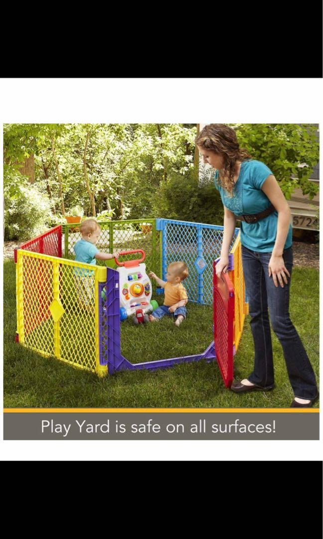 North States Superyard Colorplay Ultimate Play Yard 8 Panels