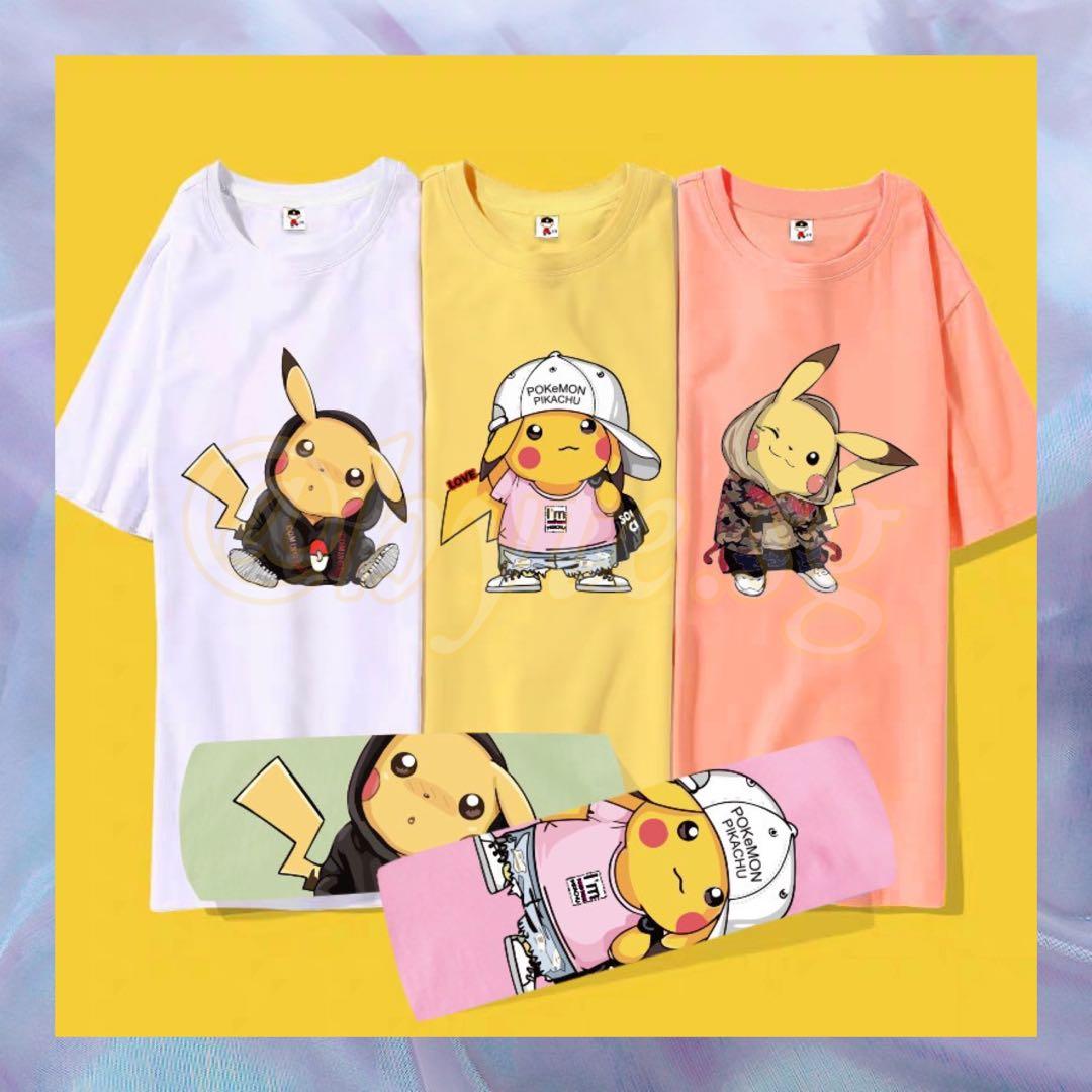 Pikachu Cartoon Character T-Shirt Tee Unisex Plus Size, Women's Fashion,  Tops, Shirts on Carousell