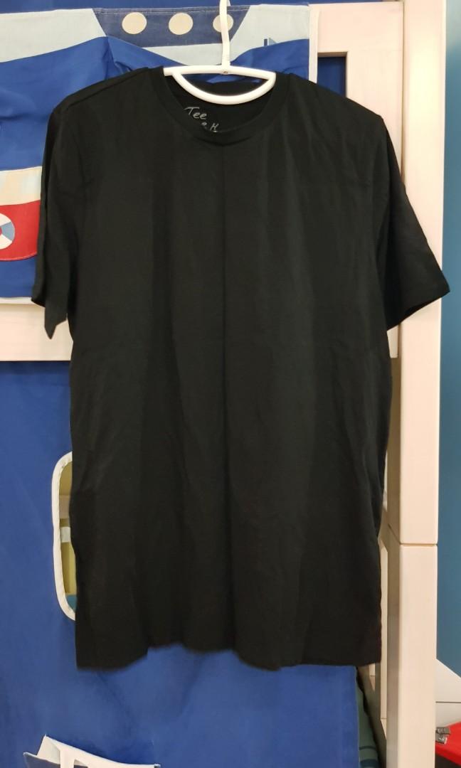 Giordano black t shirt clearance