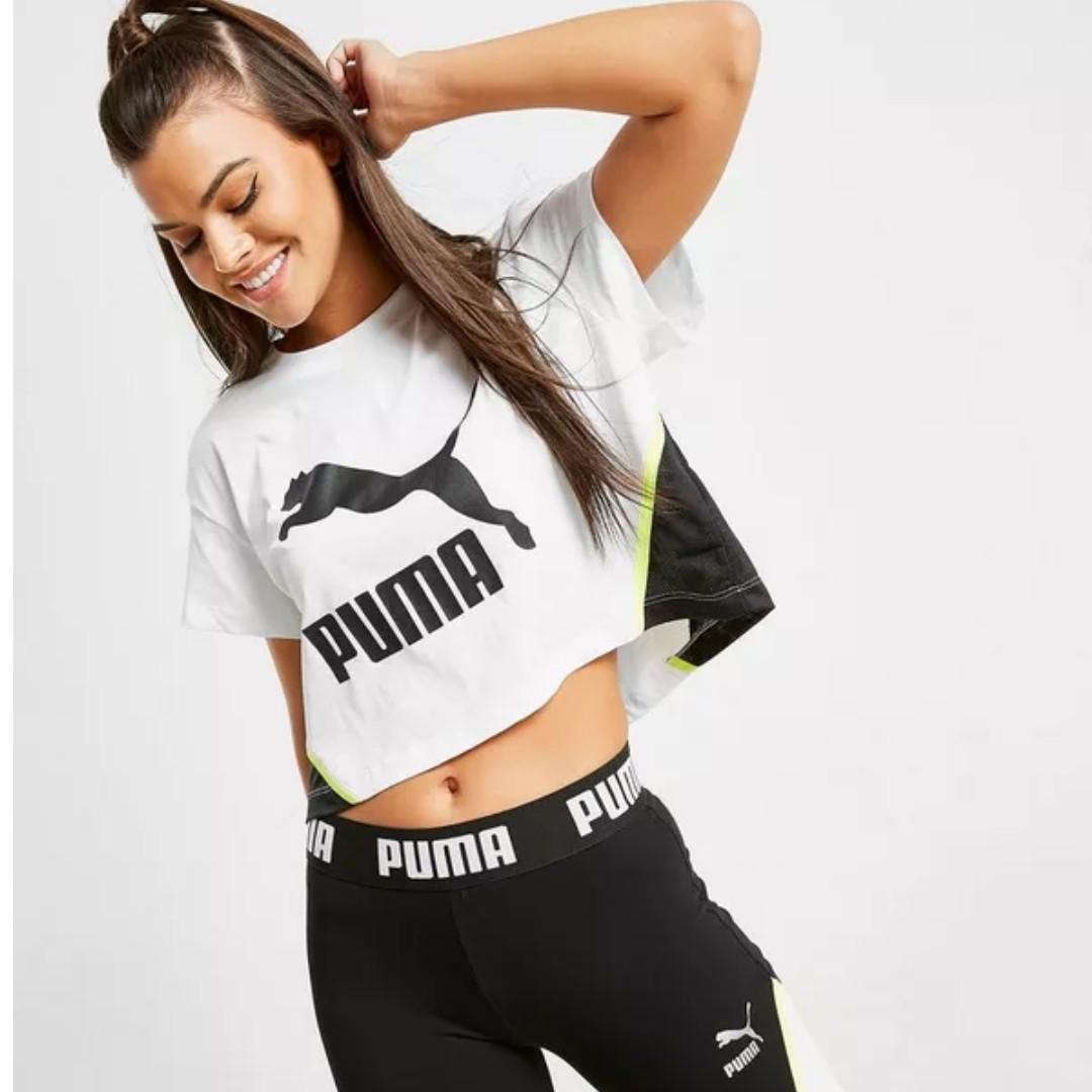 PUMA crop tshirt Women s Fashion Tops Other Tops on Carousell