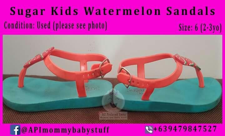 watermelon baby sandals