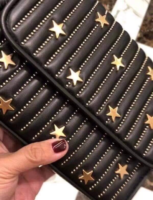 TORY BURCH FLEMING STAR STUD SMALL CONVERTIBLE SHOULDER BAG WITH