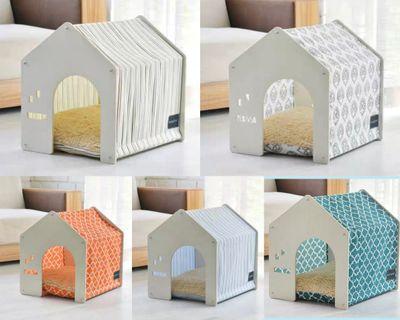 Wooden Pet House with cushion [PO]