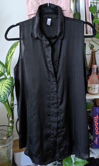 American Apparel Silky Long Shirtless Shirt XS/S