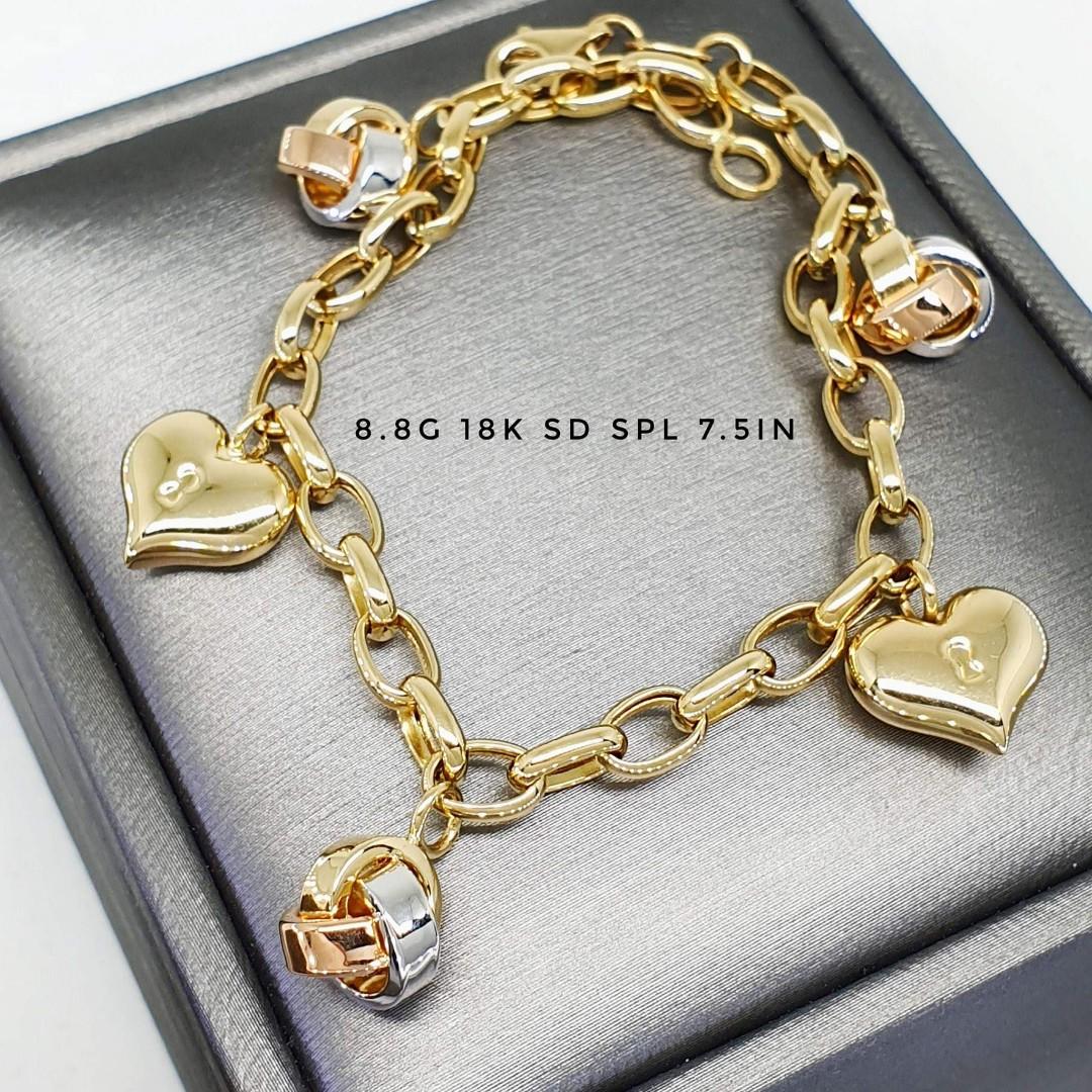 18k Saudi Gold Women's Bracelet, Women's Fashion, Jewelry & Organizers ...
