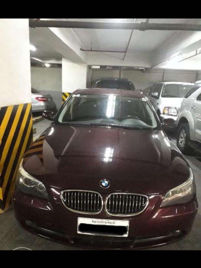 BMW 523i Sedan (A) (Category: Used Cars) located in Pasig City. Submitted by hubfindsph (Listing ID 235183674, Image 2). Description: 2006 BMW 523i UL E60 | Automatic | Imported & Tax Paid ₱698,000 NEGOTIABLE Well-cared-for BMW E60 with approx. 80,000 km. Imported & tax paid. Burgundy/Maroon exterior. Recently serviced with: ✅ Engine oil-leak repairs ✅ Transmission service ✅ Brake service ✅ Tie rod & rack ends replaced ✅ Wheel alignment ✅ New Fal