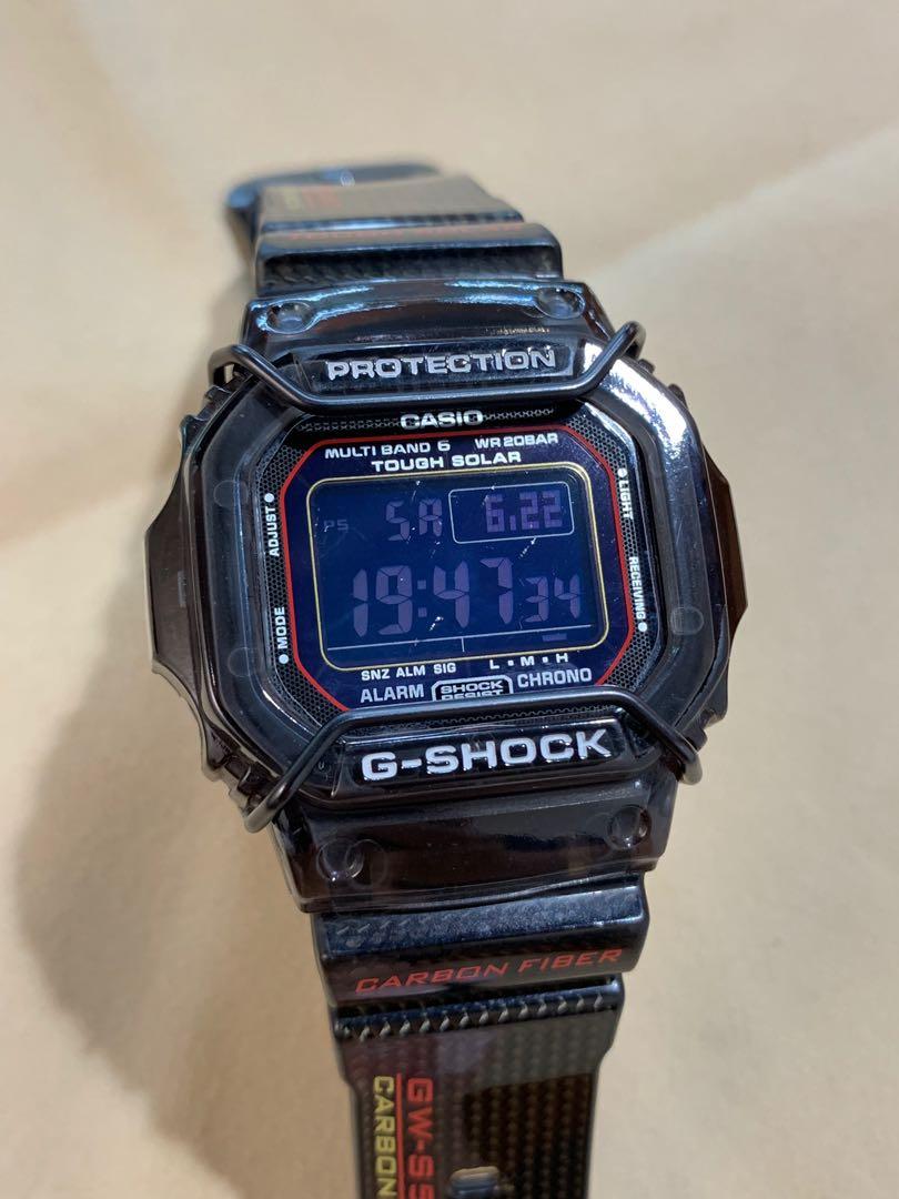 開心價中古二手G-Shock GW-S5600B-1 GWS5600B Carbon Fiber 碳纖維錶帶 