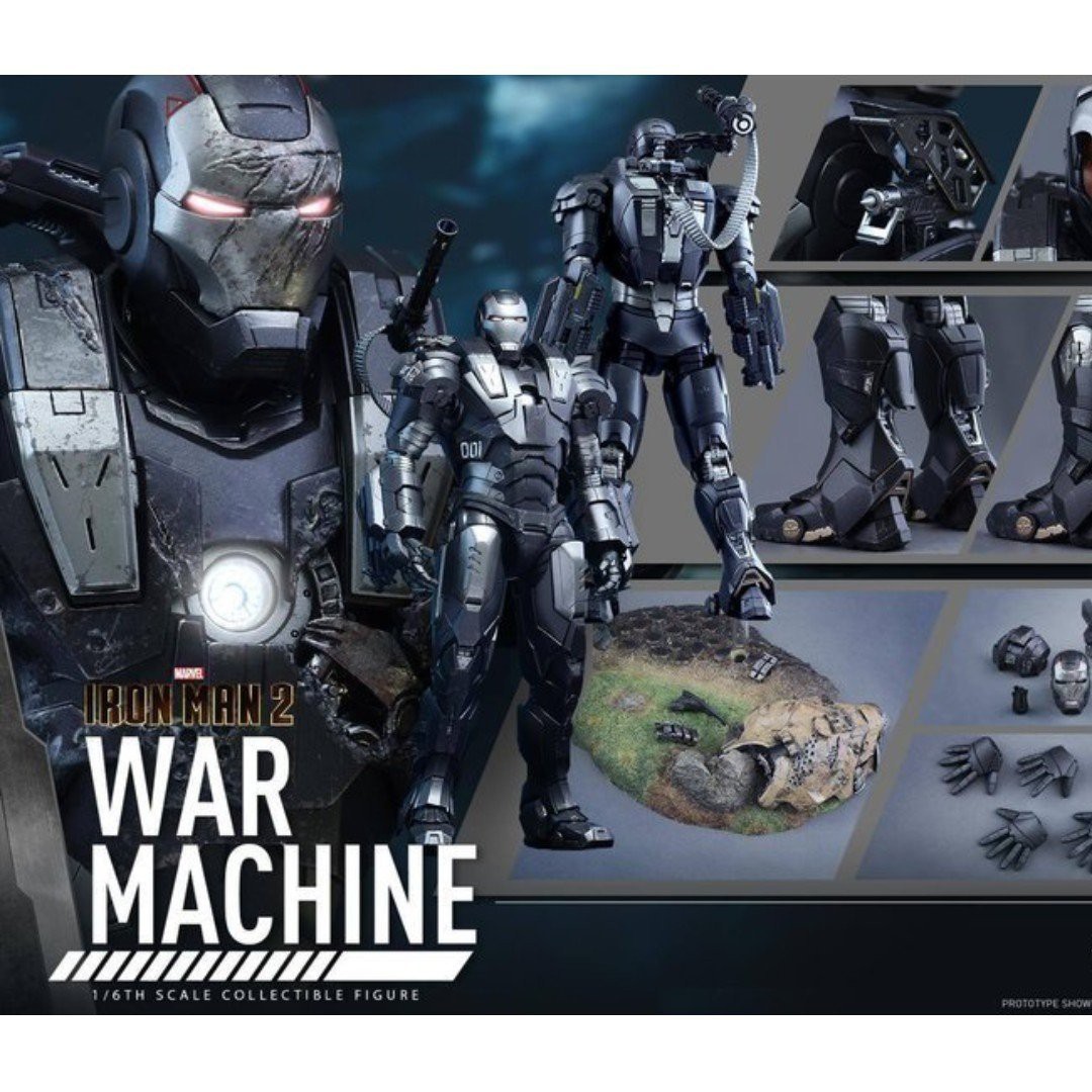 全新Hottoys Ironman 2 Diecast War Machine Mark 1 MMS331D13 1/6