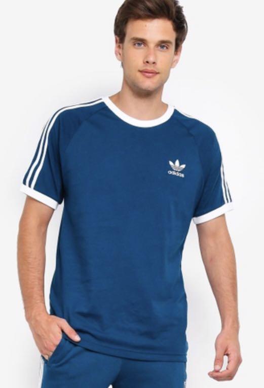 adidas blue striped shirt
