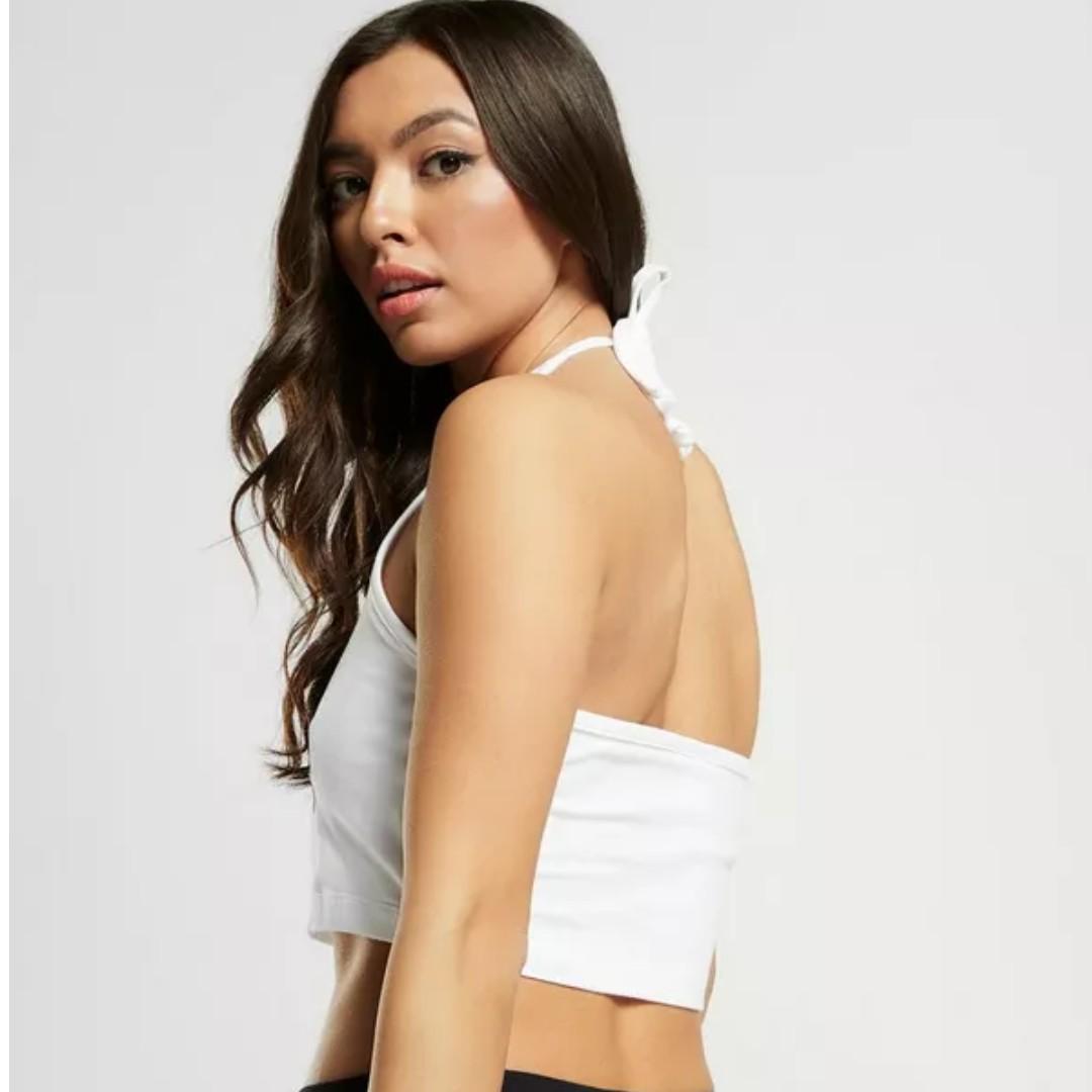 adidas trefoil halter tank top