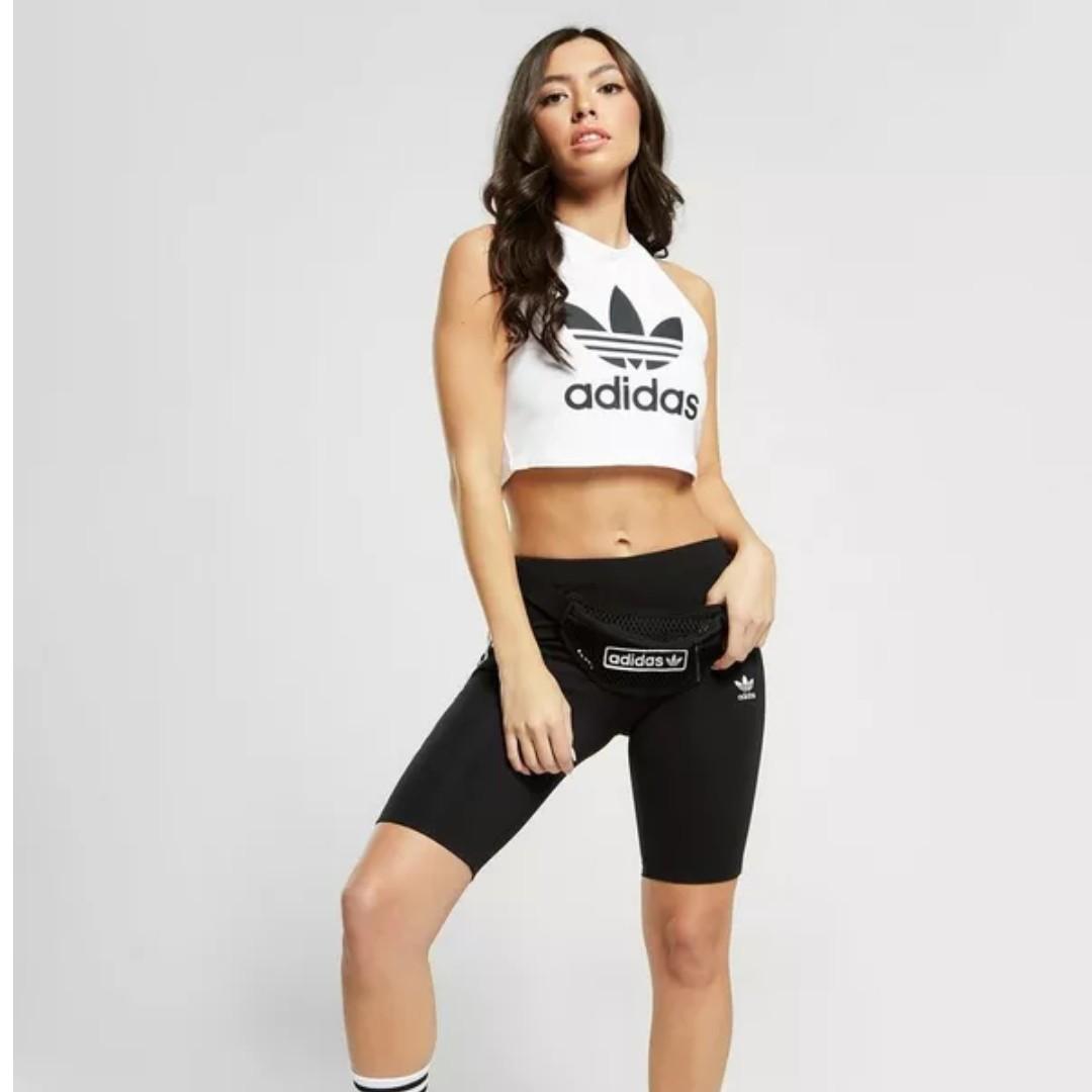 adidas trefoil halter tank top