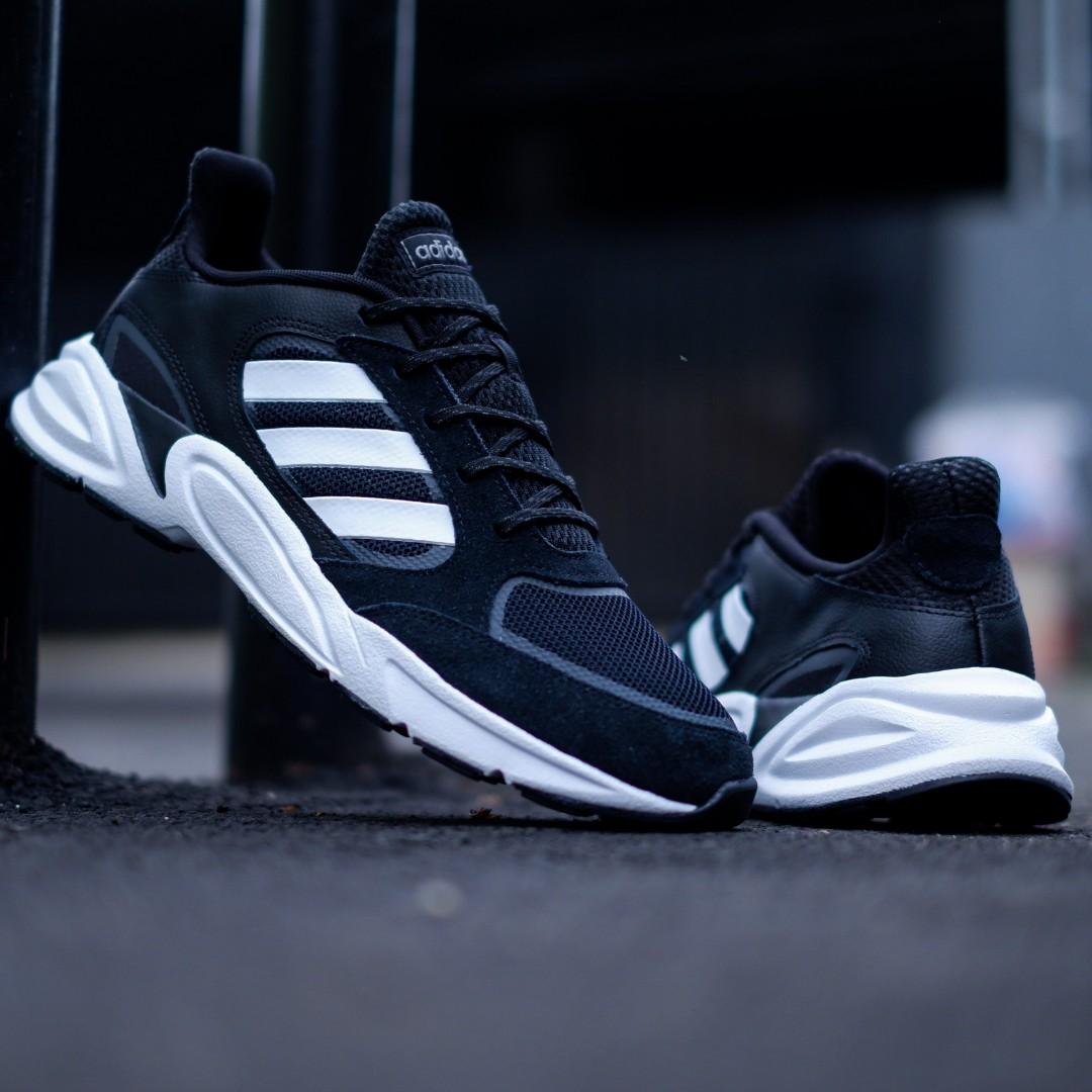 adidas valasion 90s black white
