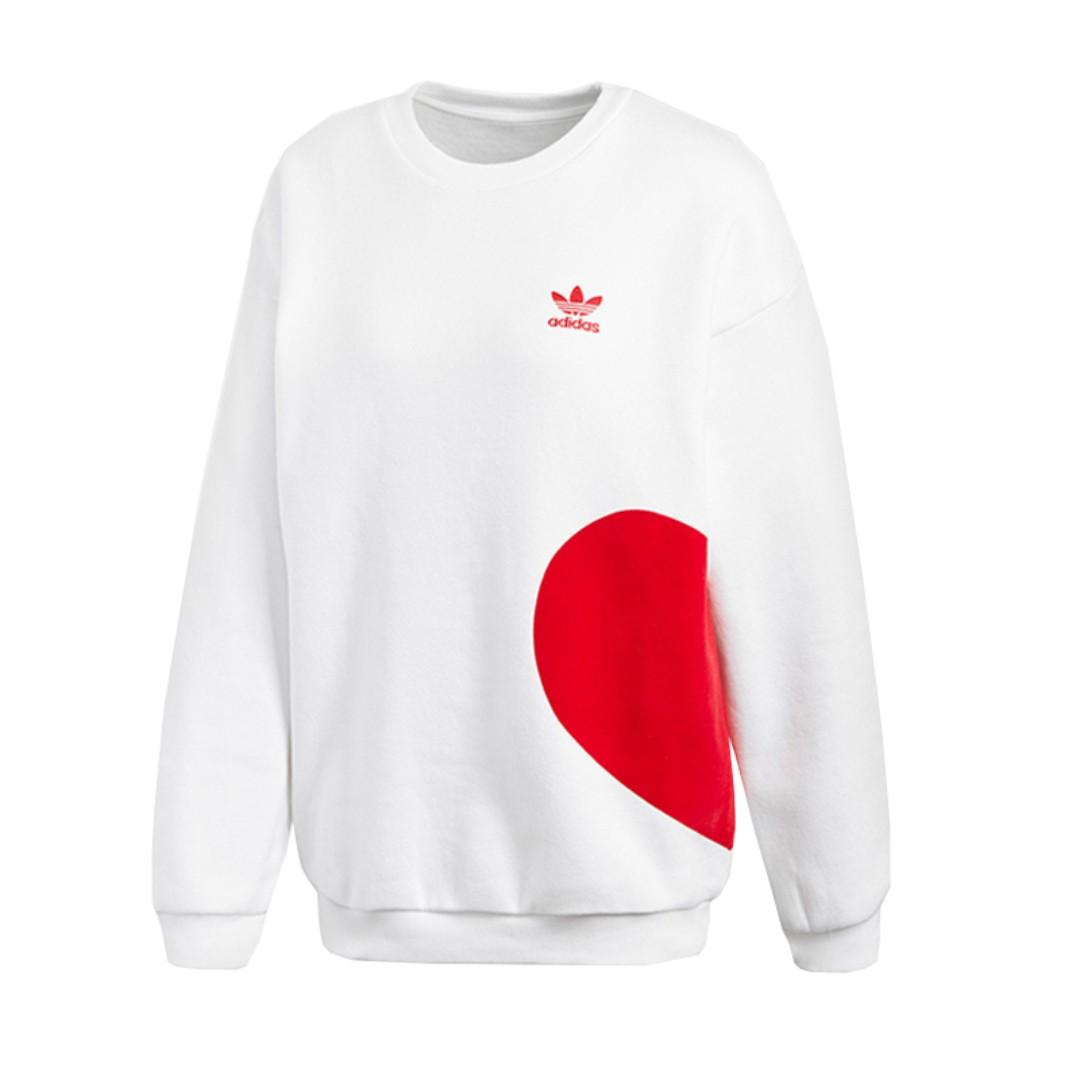 Adidas heart sweatshirt sale