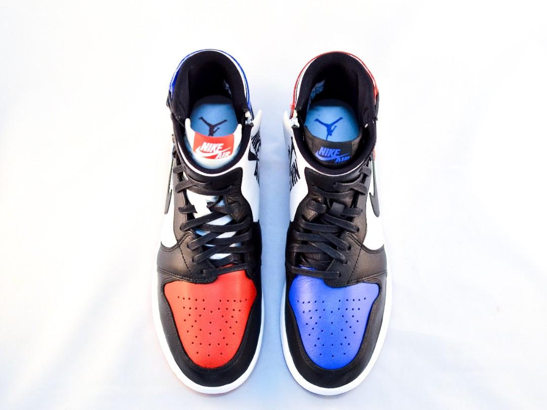 Air Jordan 1 Rebel Top 3, Fesyen Pria, Sepatu , Sneakers di Carousell