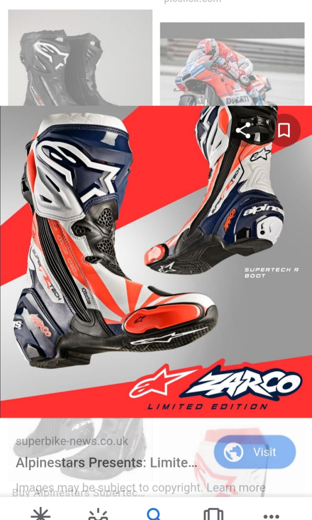 Alpinestars Supertech boots Zarco 