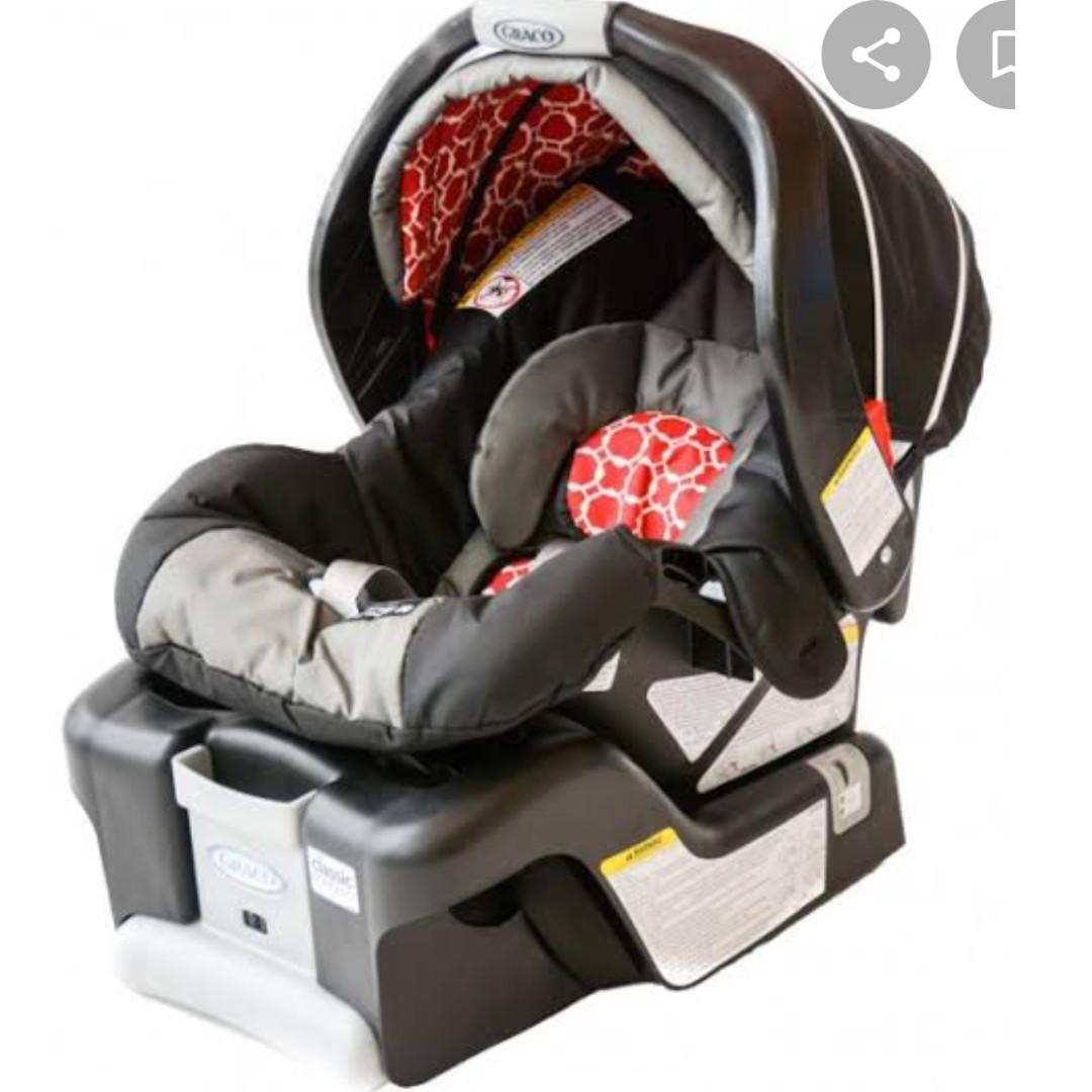 Baby Car Seat with Base. Graco Snugride Classic Connect 30 Babies Kids Going Out Car Seats on Carousell