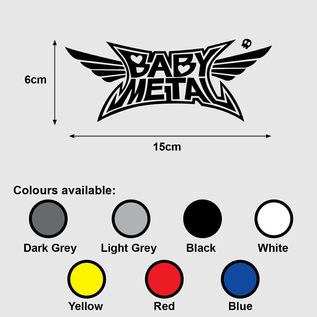 BabyMetal Design Decal Wall Sticker 83cm x 58cm BabyMetal Design Decal Wall Sticker 83cm x 58cm