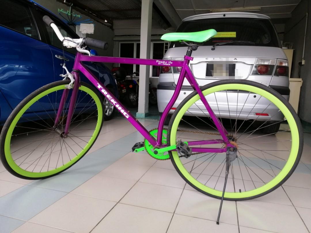 Basikal Fixie Sports Equipment Bicycles Parts Bicycles on