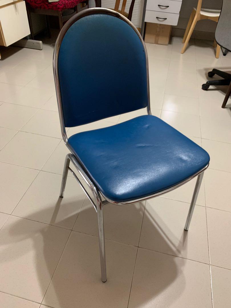 Blue Metal Chairs Up To 8 Furniture Tables Chairs On Carousell