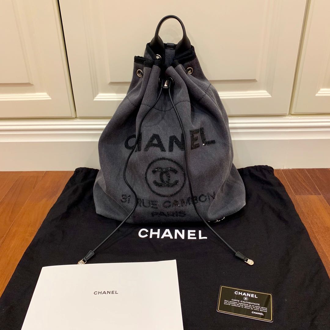 Chanel Sequin Deauville Backpack Rucksack Women s Fashion Bags