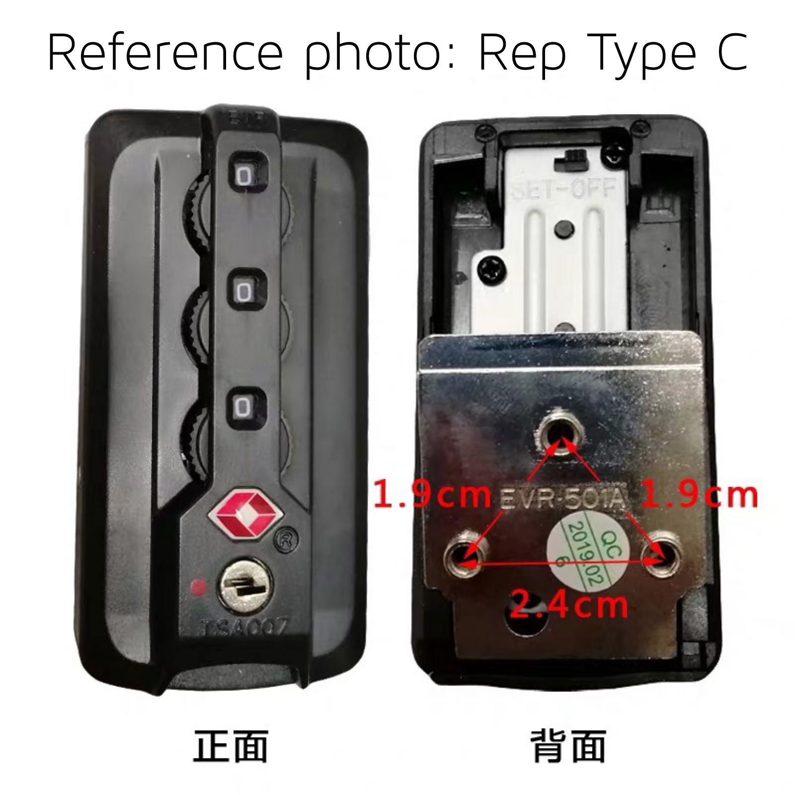 Compatible Rimowa TOPAS Stealth Black TSA TSA007 Luggage Lock Set of