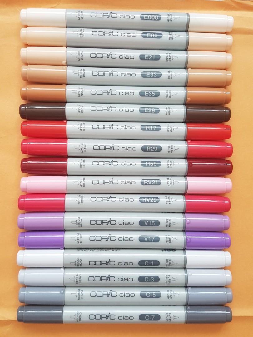 Copic Ciao Markers Design Craft Craft Supplies Tools On Carousell All links below hi everyone, as promised here are the swatches for these three copic ciao markers. copic ciao markers design craft