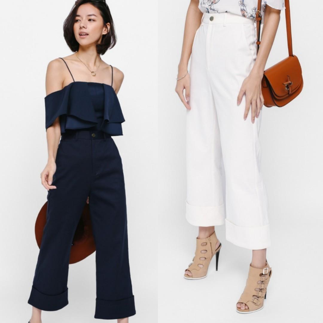 Ilova straight cuffed pants clearance