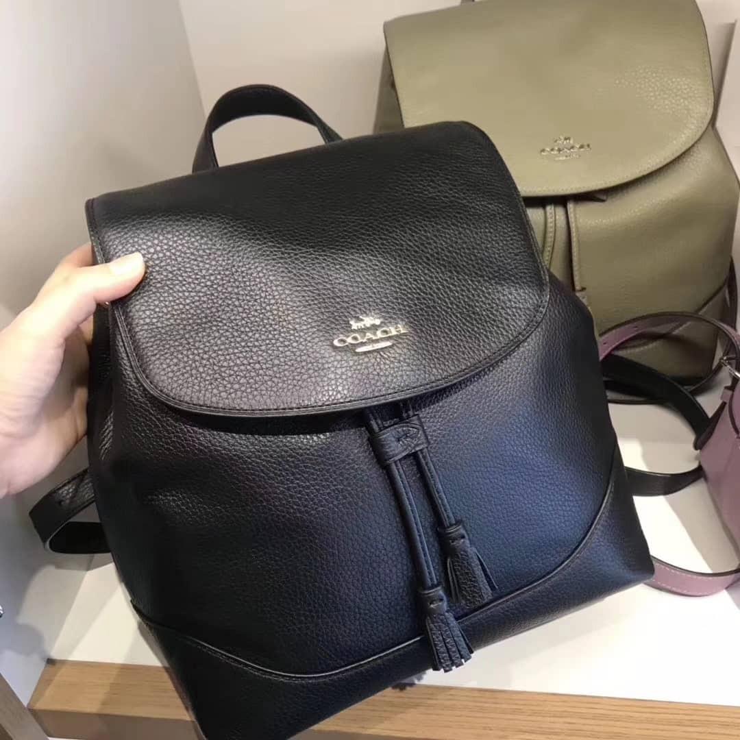 Coach elle backpack black top