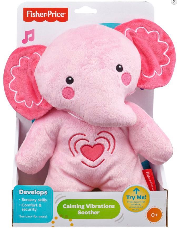 Fisher Price Calming Vibration Cuddle Soother Pink Elephant