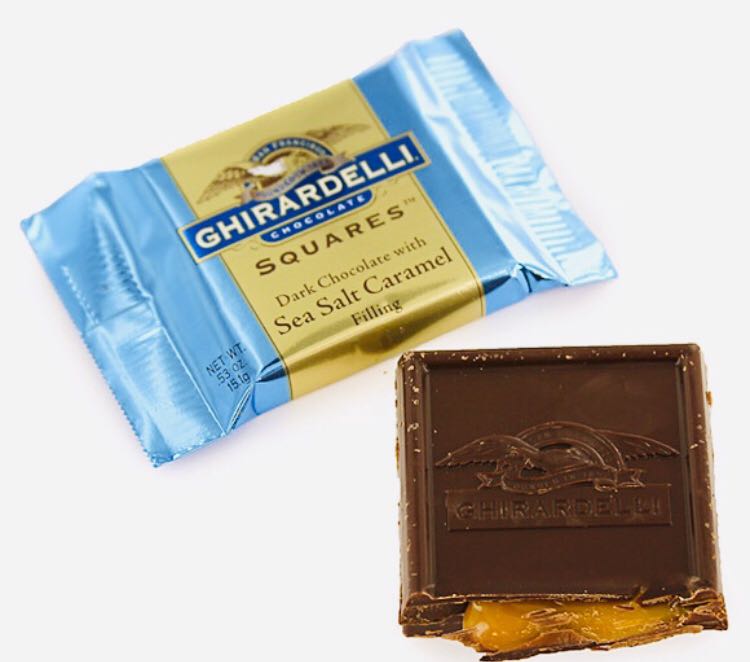 Ghirardelli Dark Chocolates Sea Salt Caramel 151g Food Drinks Packaged Instant Food On Carousell