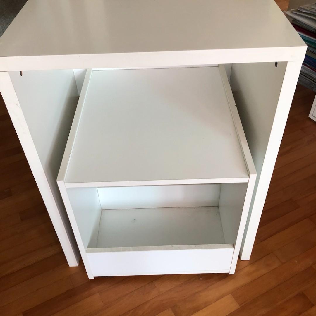 Ikea Desk And A Mobile Unit For Printer Anything Furniture Shelves Drawers On Carousell