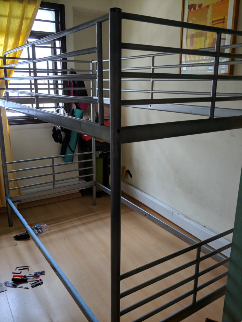 IKEA bed frames double deck, Furniture & Home Living, Furniture, Bed