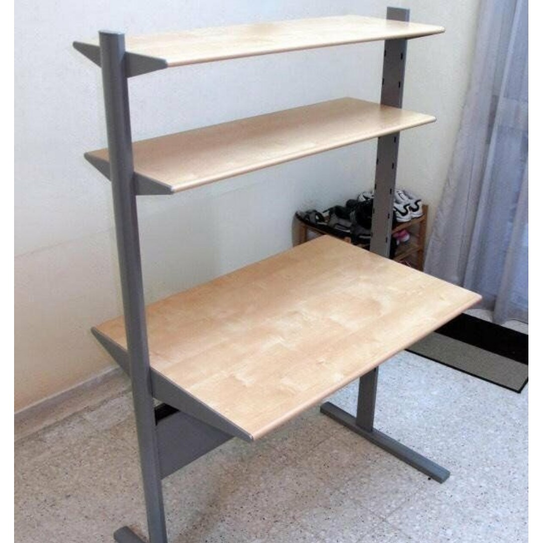 IKEA FREDRIK Computer Workstation (96x72), 傢俬＆家居, 傢俬, 書櫃、櫃子及架 - Carousell