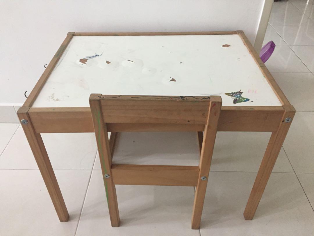 Ikea Latt Table And Chair For Kids Carouselland No Defect Babies Kids Others On Carousell