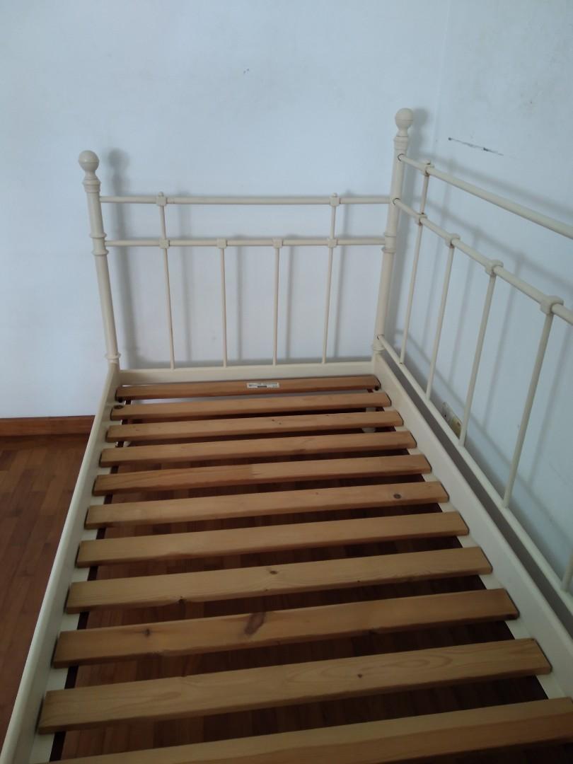Ikea Metal Bed Frame, Furniture & Home Living, Furniture, Bed Frames